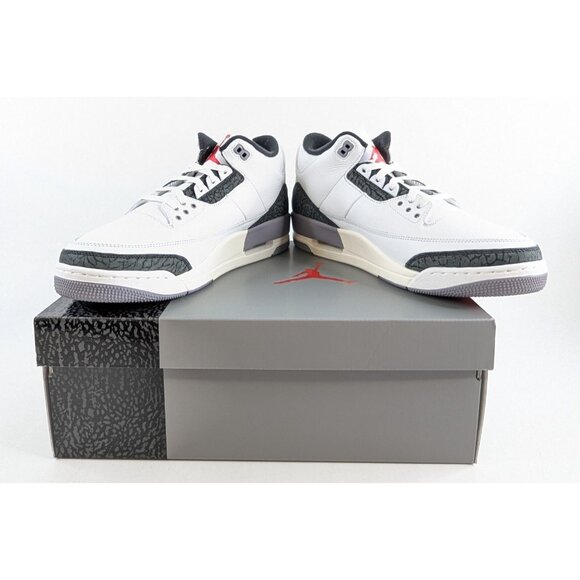 Air Jordan 3 Retro White Red Cement Grey – Size 13 CT8532-106 - NIB main image 16